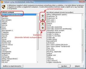 NAV online státusz megjelenítés 2